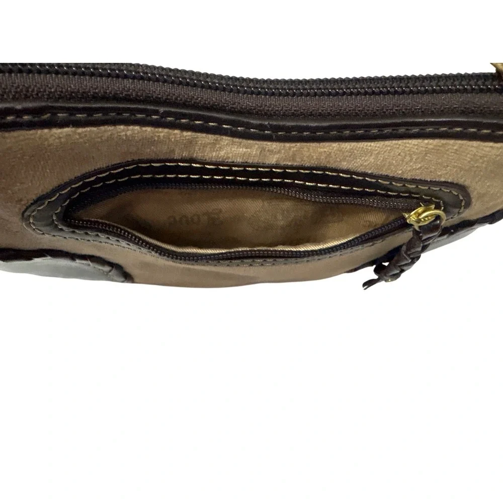 Vintage Y2K Juicy Couture Wristlet Wallet Brown Floral Embroidered - Picture 8 of 8